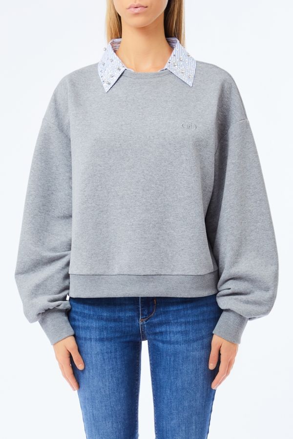 Liu •jo Women's Sweatshirt Liu Jo Uf5254 F0873 03658 In Gray