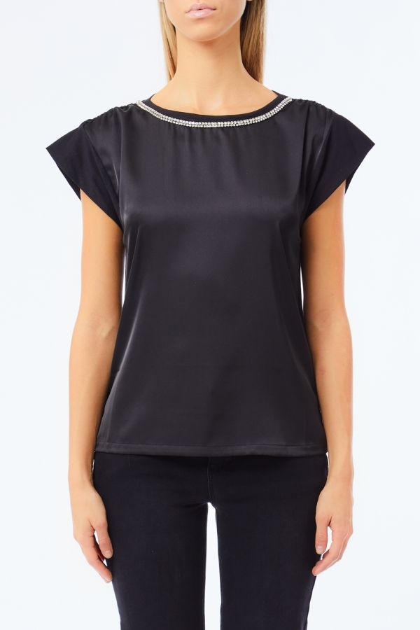 Liu •jo T-shirt Woman Liu Jo Uf5262 J6308 22222 In Black