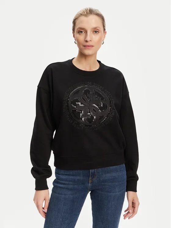 Guess Women's Sweatshirt  W5yq07 Kb681 ♪ In Black