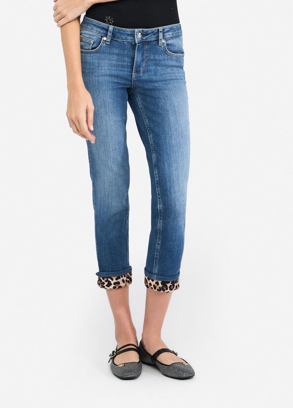 Liu •jo Jeans Woman Liu Jo Monro Uf5006 D0236 78858 In Blue