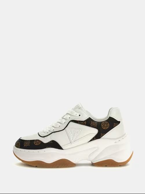 Guess Women's Sneakers  ♪ Fal12 Hapyy3 Whibr In White