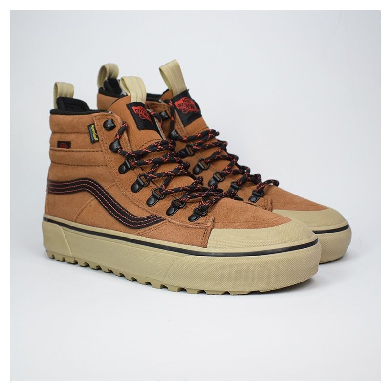 Vans-premium Men's Sneakers Vans Premium Sk8-hi Dr Waterproof - Vn000cvrn1z1 Glass Ginger In Brown