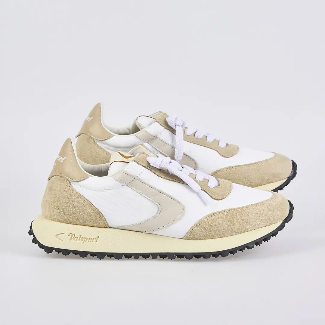 Mens sneakers Valsport 1920 start run - vsr2634m ripstop white beige