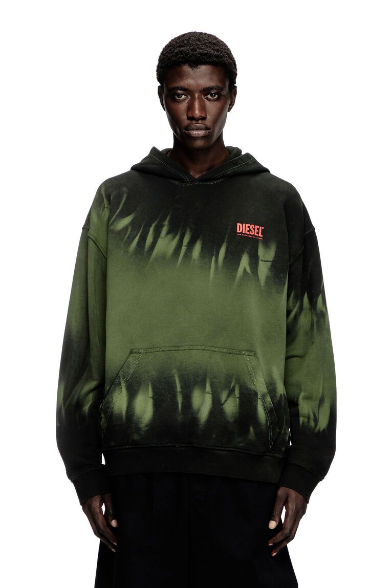 Diesel Hooded Sweatshirt In Black