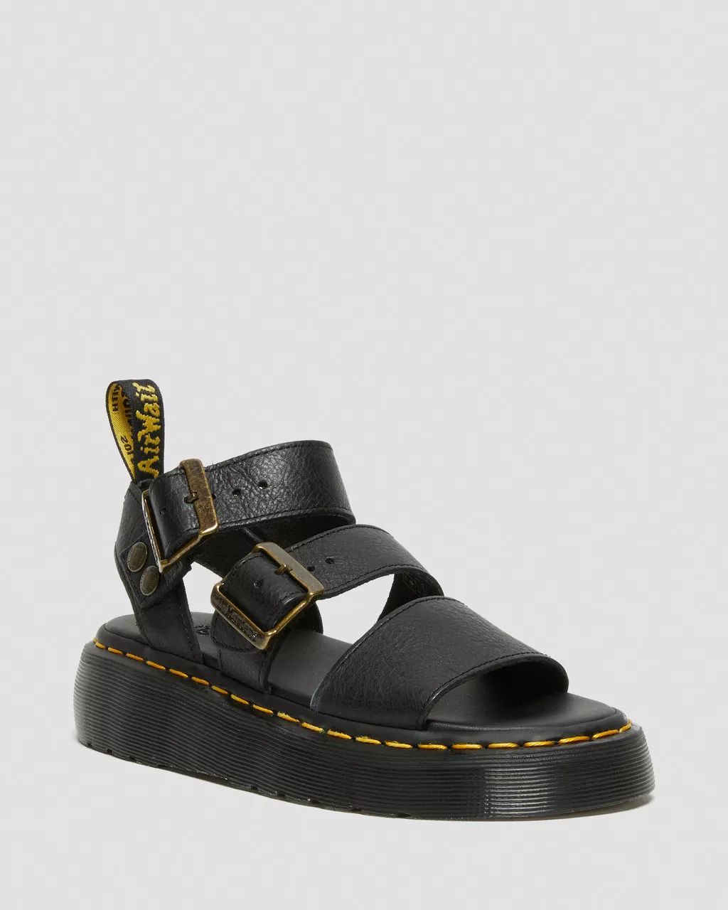 Dr. Martens Sandals Woman  2572001 Gryphon Quad Pisa Black In Black