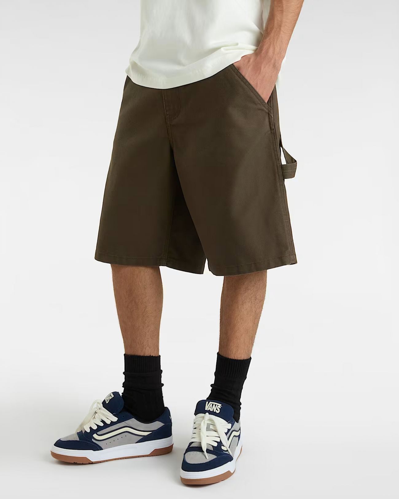 shorts and bermuda man Vans vn000m39 carpenter loose short d4c1 Turkish coffee