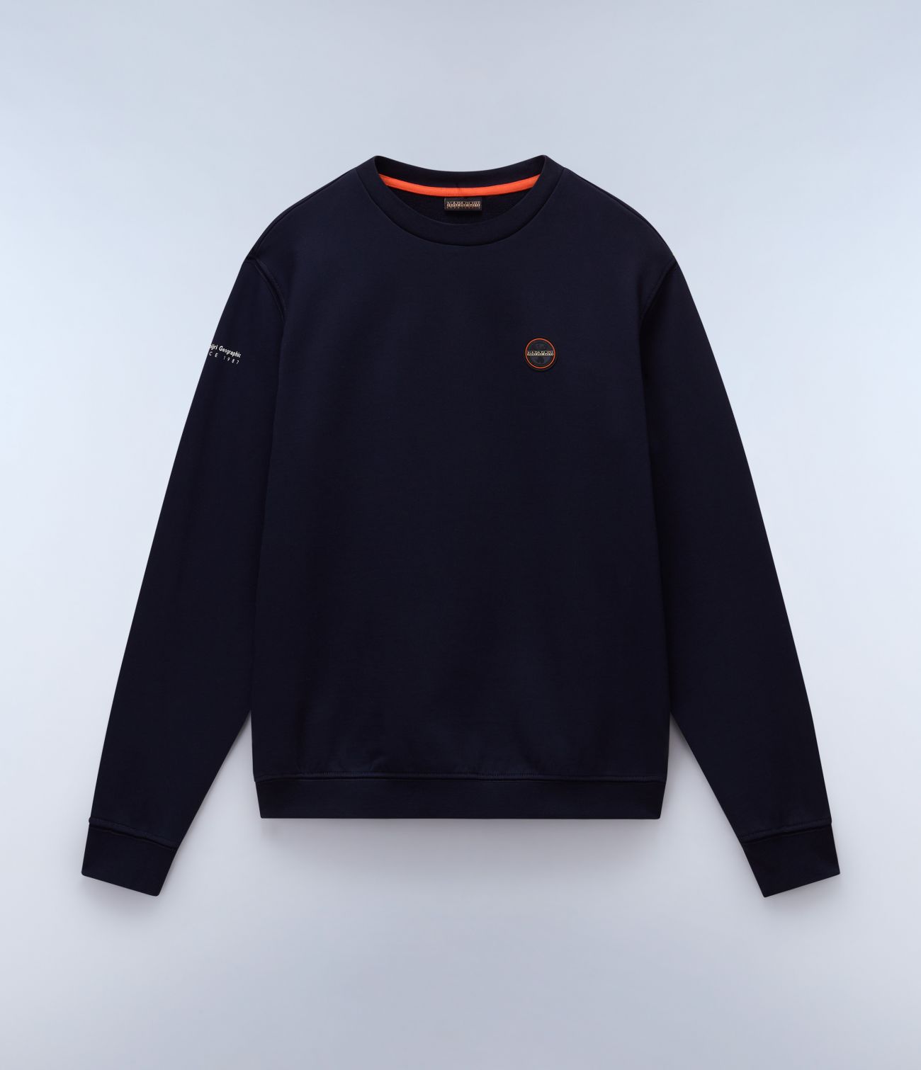 Napapijri Shirts Man B-badge Np0a4ic6 1761 Blue Marine In Blue