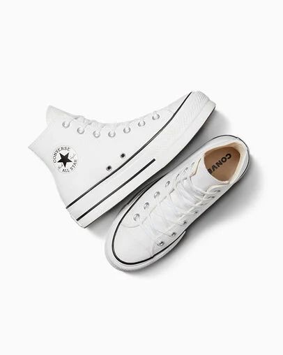 Converse Women's Sneakers  560846c Ct Hi Platform White In White