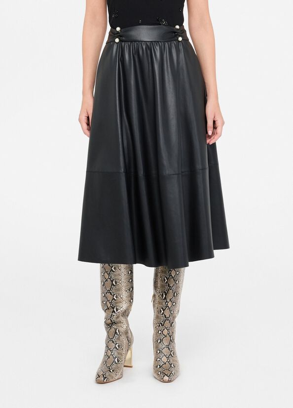 Liu •jo Female Skirts Liu Jo Cf5015 E0624 22222 In Black