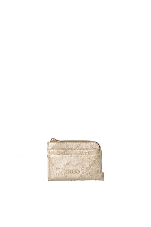 Liu •jo Wallet And Portatessere Donna Liu Jo Af5173 E0538 90048 In Gold