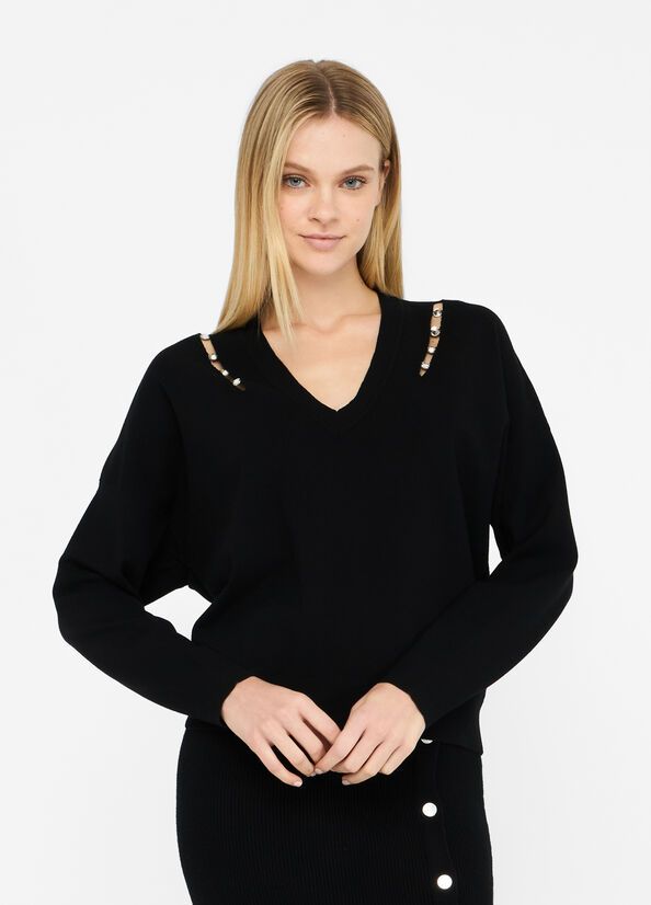 Liu •jo Sweater Liu Jo Woman Color Black In Black