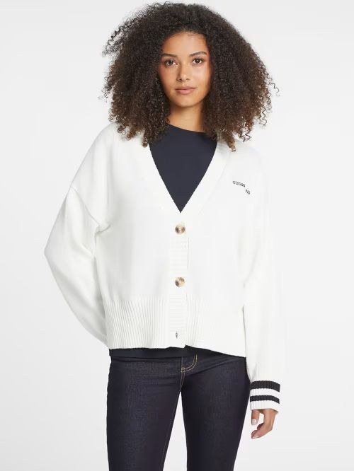 Guess Jeans Women's Knitwear  W4br81 Z3hm1 G293 In White