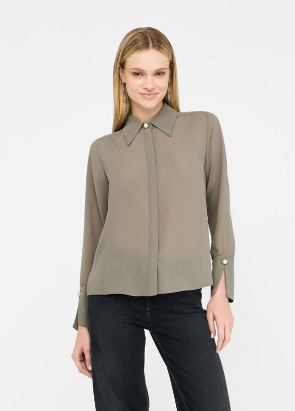 Liu •jo Women's Shirts Liu Jo Cf5302 Ts869 X0707 In Green