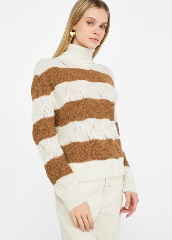 Liu •jo Striped Sweater In White