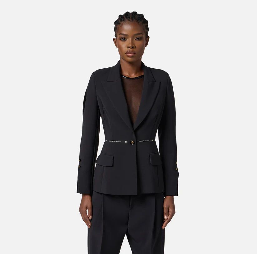 Elisabetta Franchi Women's Outerwear And Jackets  Gi17156e2 110 In Black