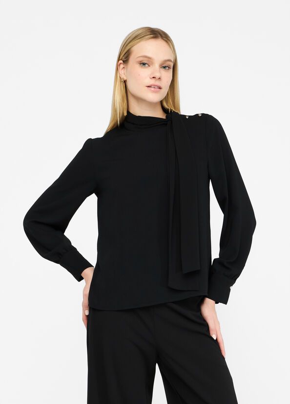 Liu •jo Women's Shirts Liu Jo Mf5281 T4241 22222 In Black