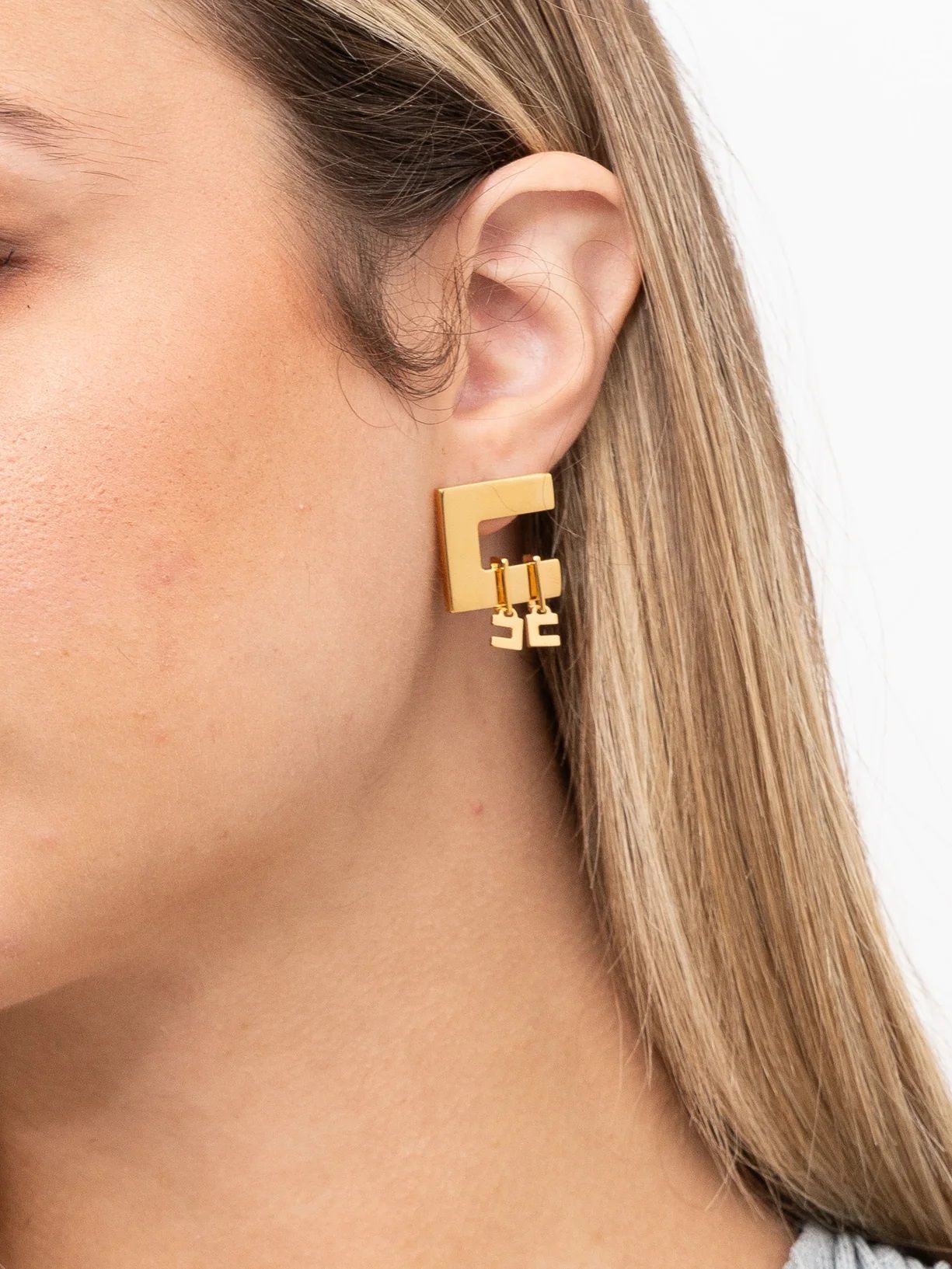 Elisabetta Franchi Earrings  Or03k56e2 U95 In Gold