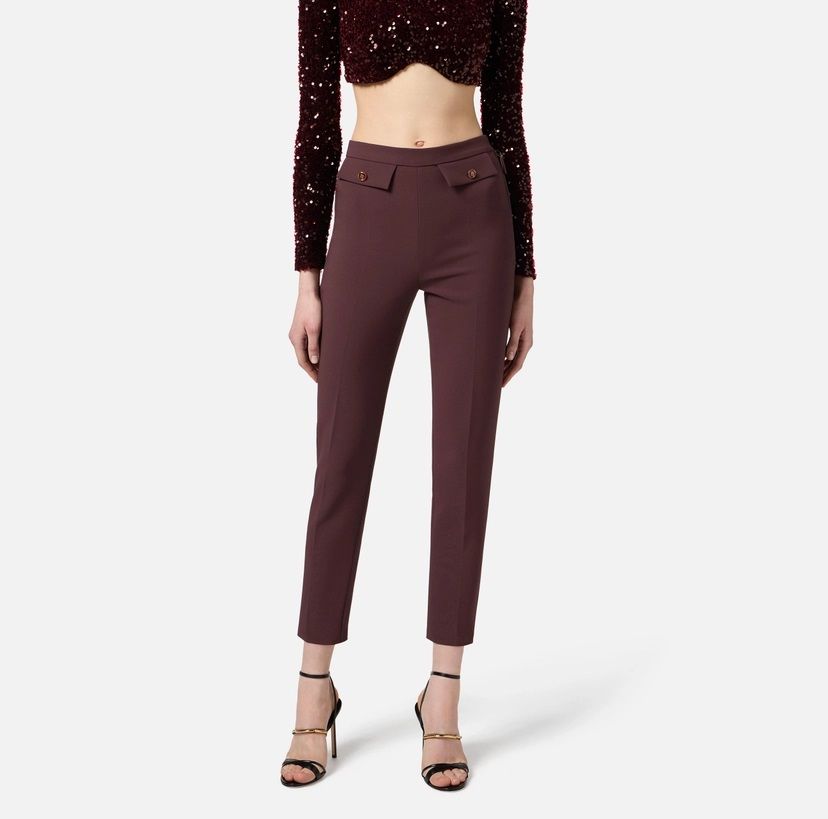 Elisabetta Franchi Women's Trousers  Pa12156e2 Ea3 In Brown