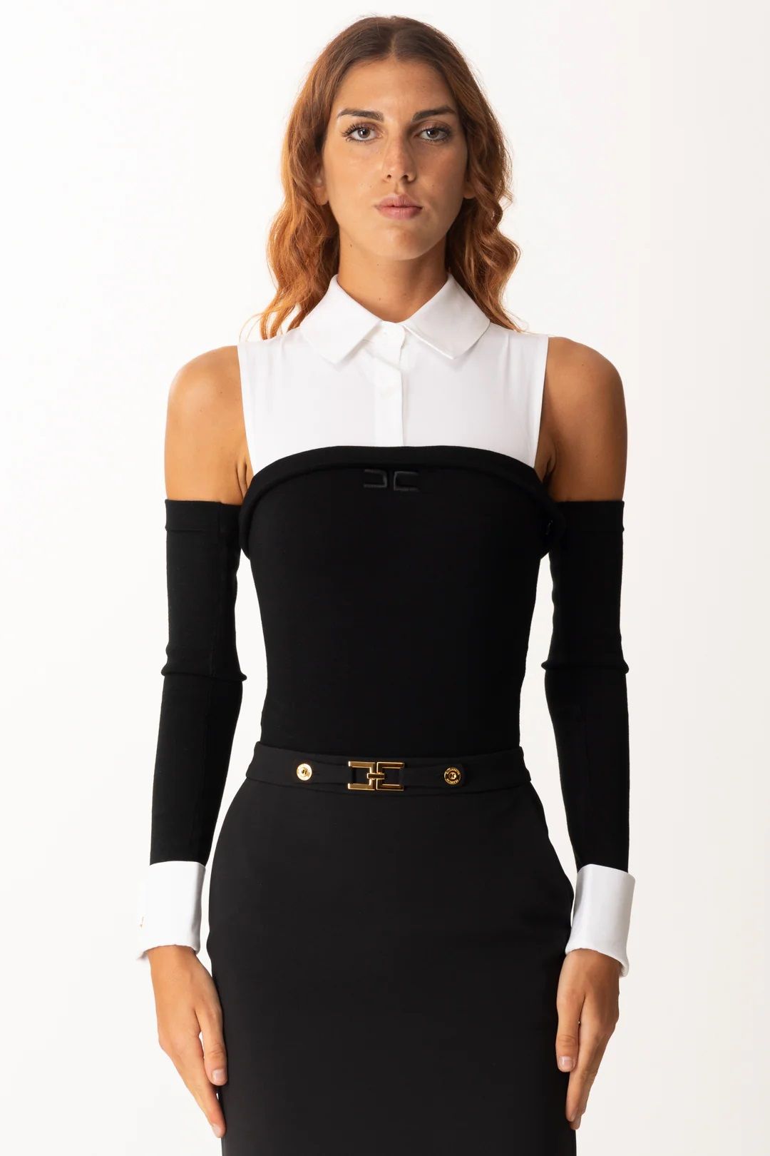 Elisabetta Franchi Top And Body Women  Bk74t56e2 222 In Black