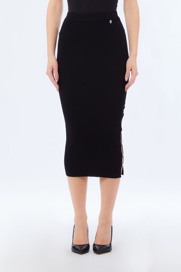 Liu •jo Female Skirts Liu Jo Mf5034 Ms99e 22222 In Black