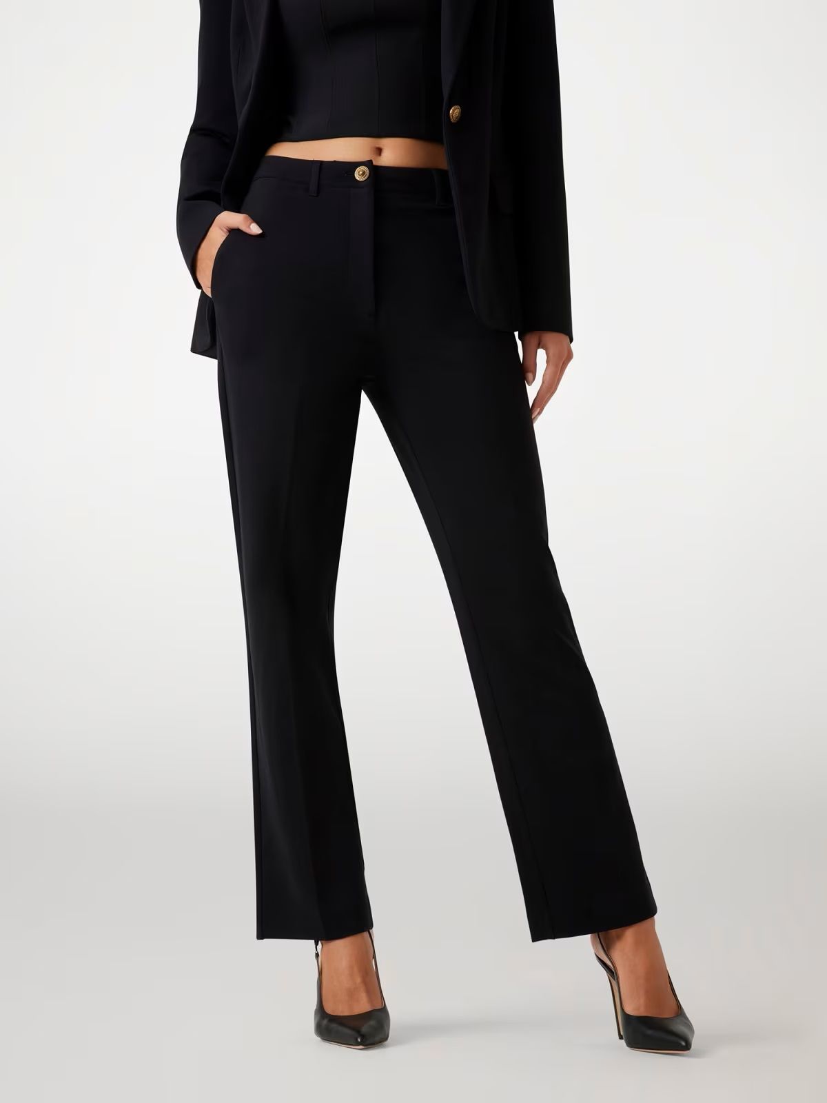 Guess Women's Trousers  W5yb66 Kcmu2 ♪ In Black