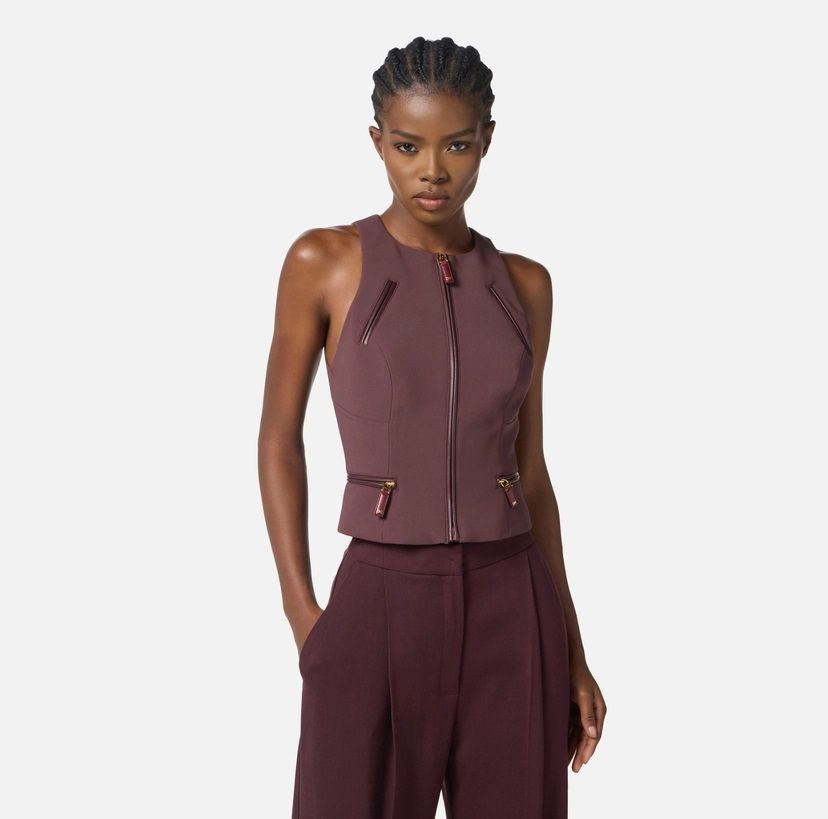 Elisabetta Franchi Top And Body Women  To03756e2 Ea4 In Red