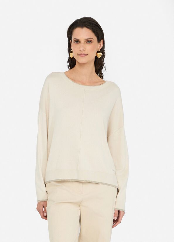 Liu •jo Women's Knitwear Liu Jo Mf5228 Ms49i 2030 In Neutral