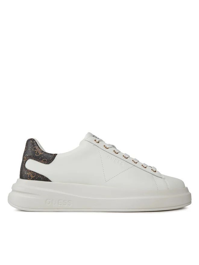 Guess Men's Sneakers  ♪ Lea12 Wbroc White/brown