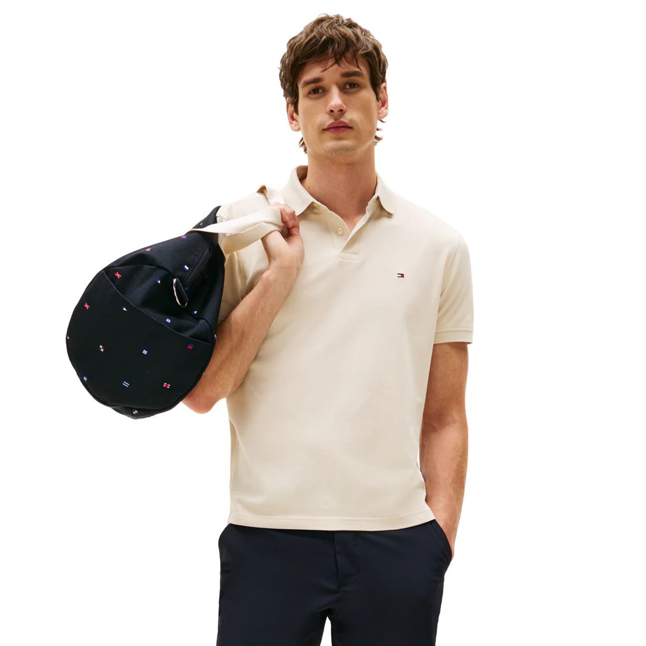polo man Tommy Hilfiger mw0mw17770 rbt reg polo acg newsprint