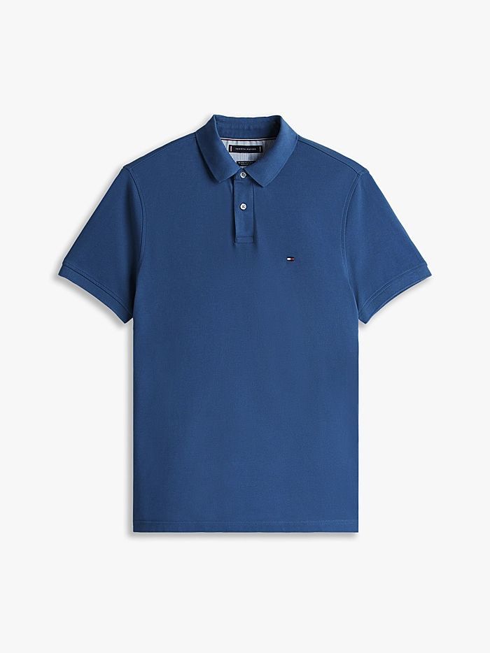 Tommy Hilfiger Polo Man  Mw0mw17770 Rbt Reg Polo Dbz Aefean In Blue