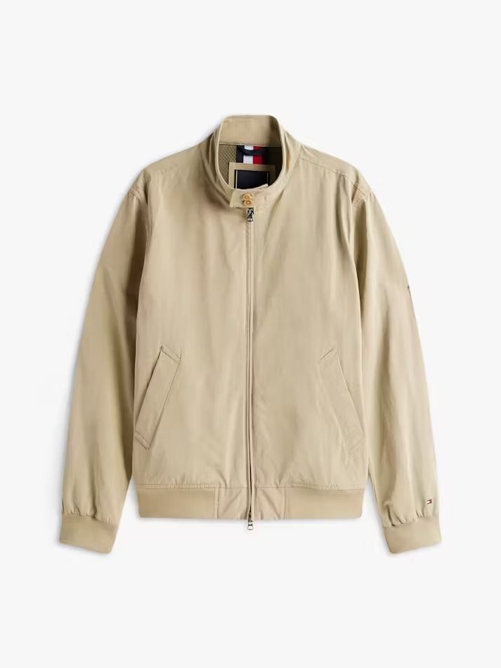 Tommy Hilfiger Jackets And Jackets Man Mw0mw39637 Harrington Aeh Camel In Neutral