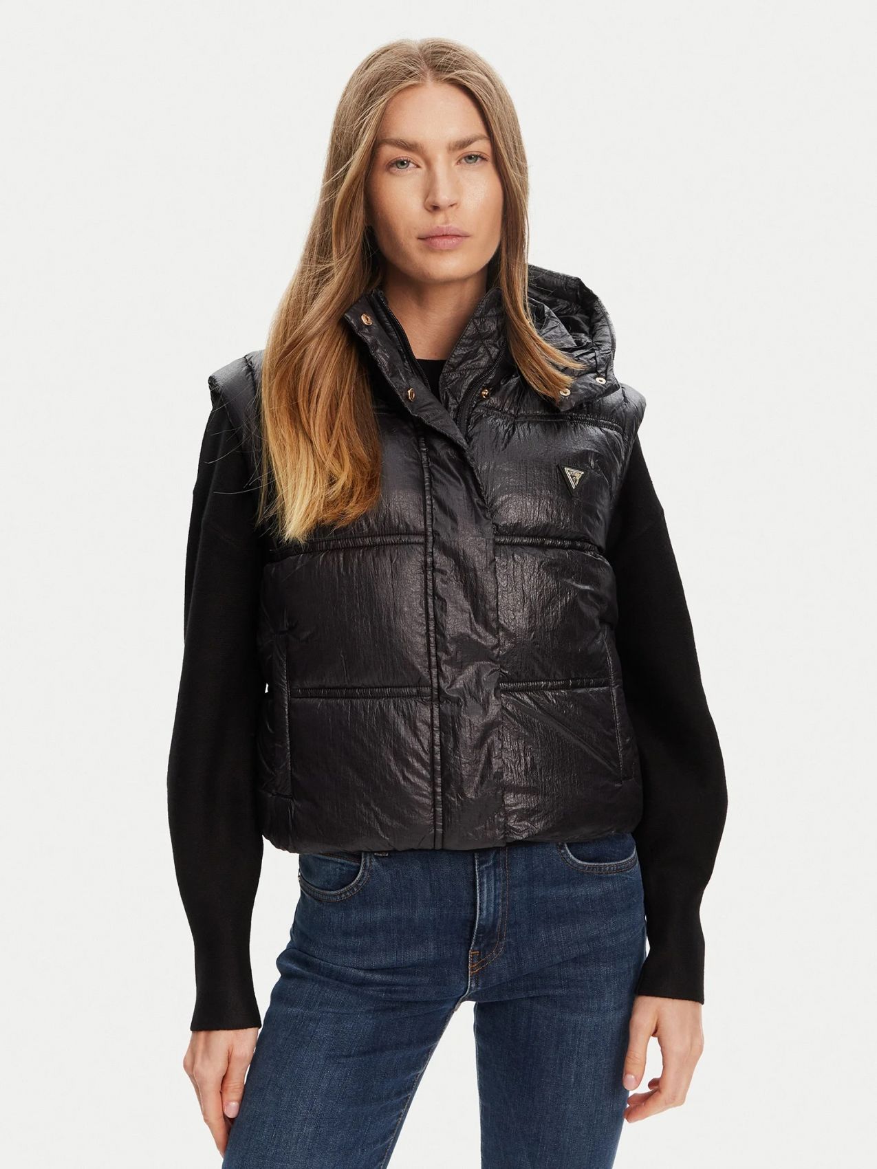 Guess Women's Outerwear And Jackets  W5yl11 Whdo2 ♪ In Black