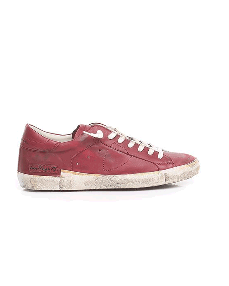 Mens sneakers Philippe Model Paris pruning he11 - paris x vintage 78 burgundy