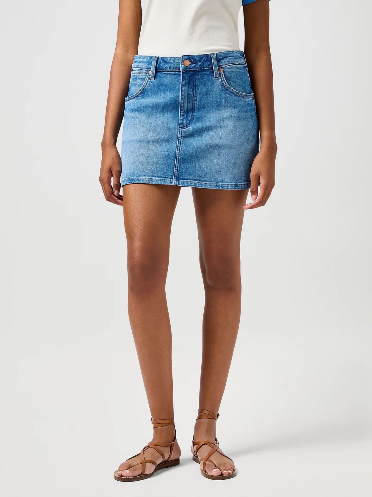 female skirts Wrangler 112362711 mini denim medium