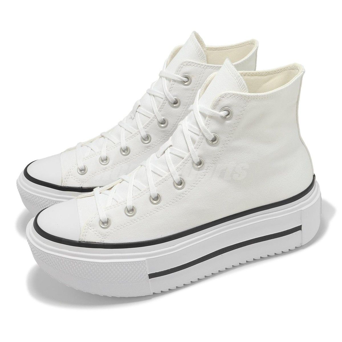 Converse Women's Sneakers  A12976c Ct Lft Duble Stack Hi White In Multi