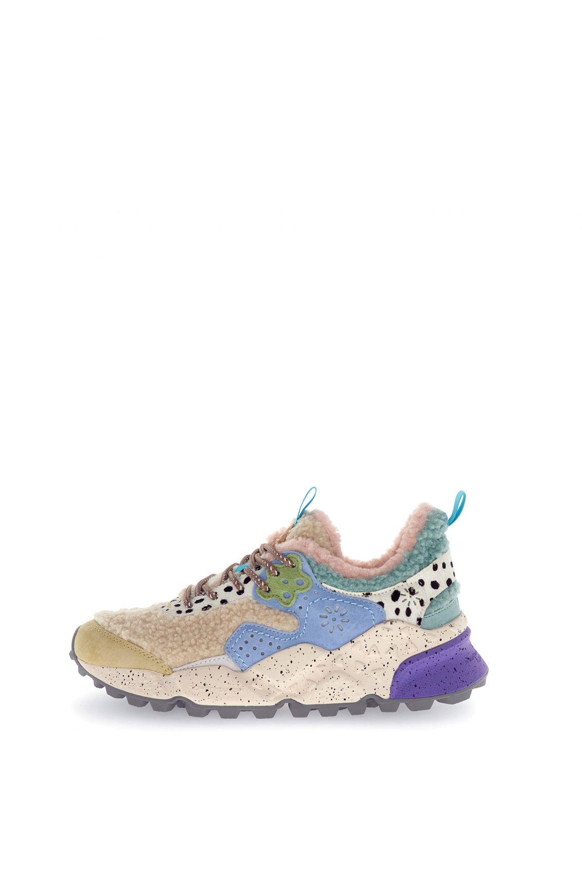 Womens sneakers Flower Mountain kotetsu 2017822 02 2f71 mustard light blue