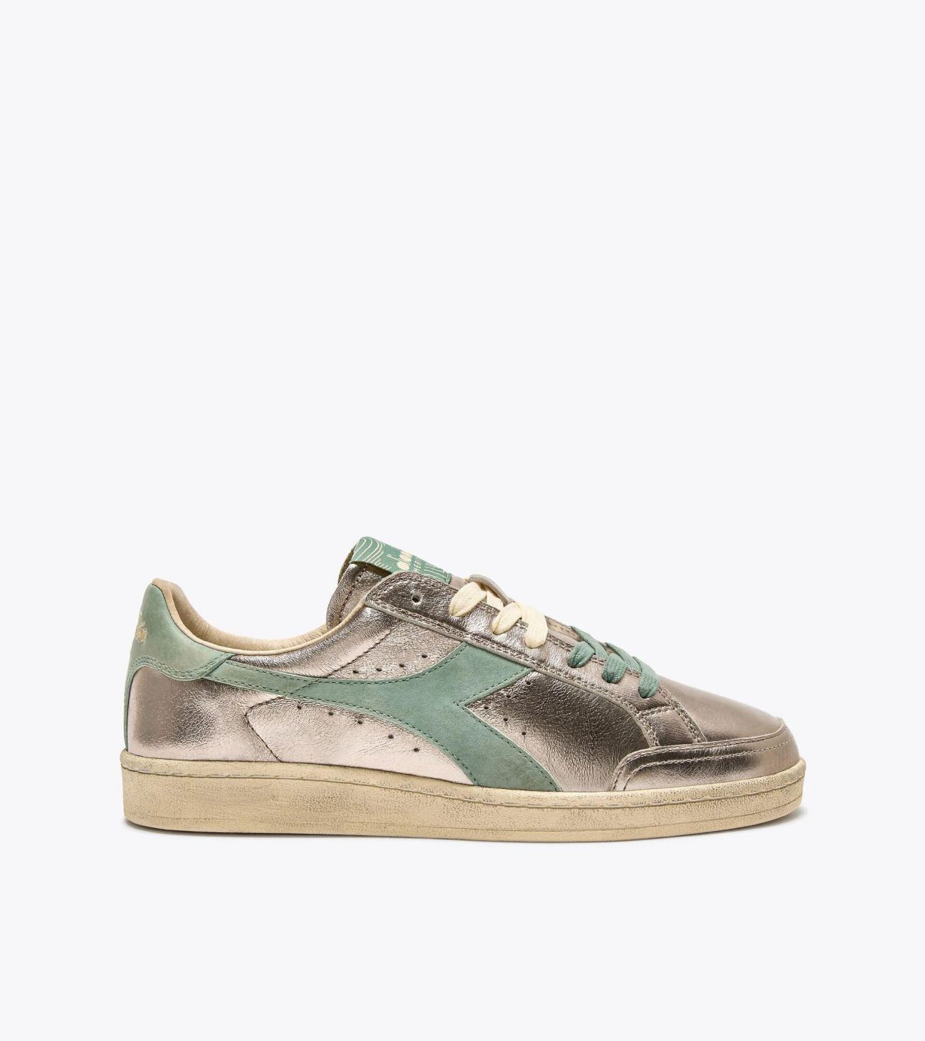 Diadora Women's Sneakers  Prestige 50 201.18227 Metal Used 25087 Beige In Multi
