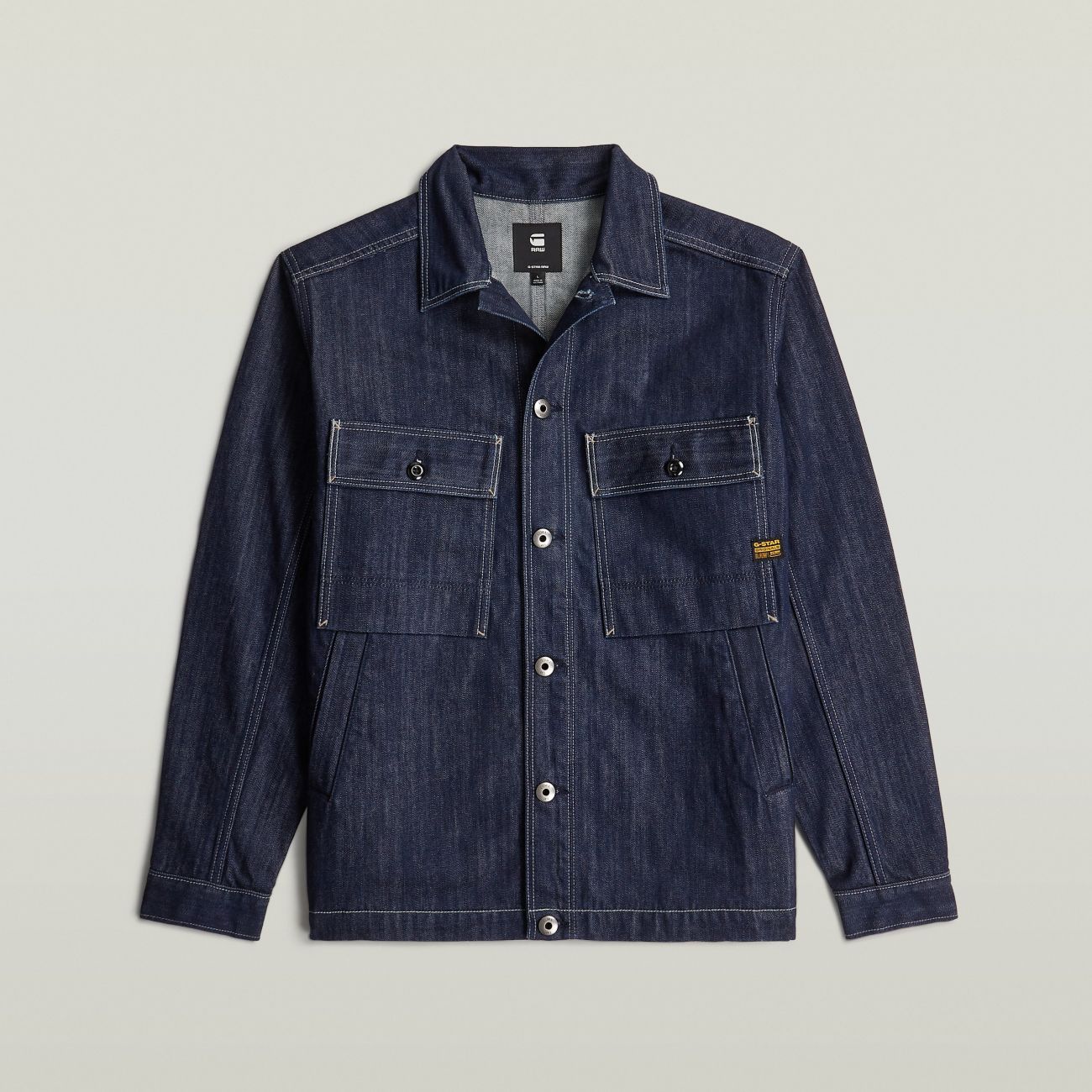G-star Shirts Man  D26462 D577 Mosa Overshirt D926 Stay Raw Denim In Blue