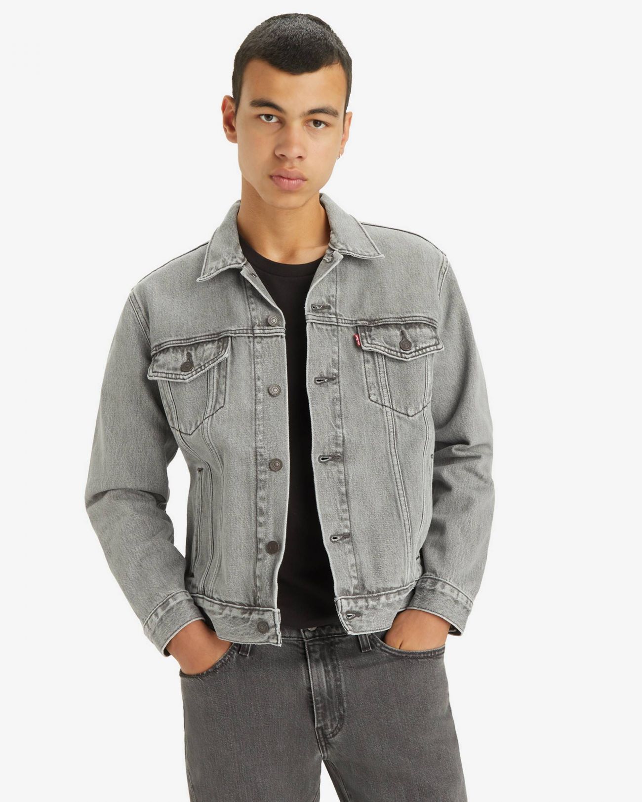 Levi's Trucker Jacket In Gray
