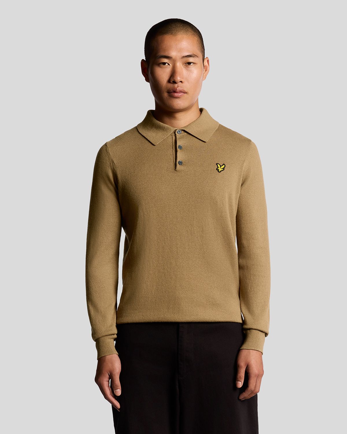 shirts man Lyle And Scott 1874 kn2113v cotton merinos polo x851 Tigers eyes eyes