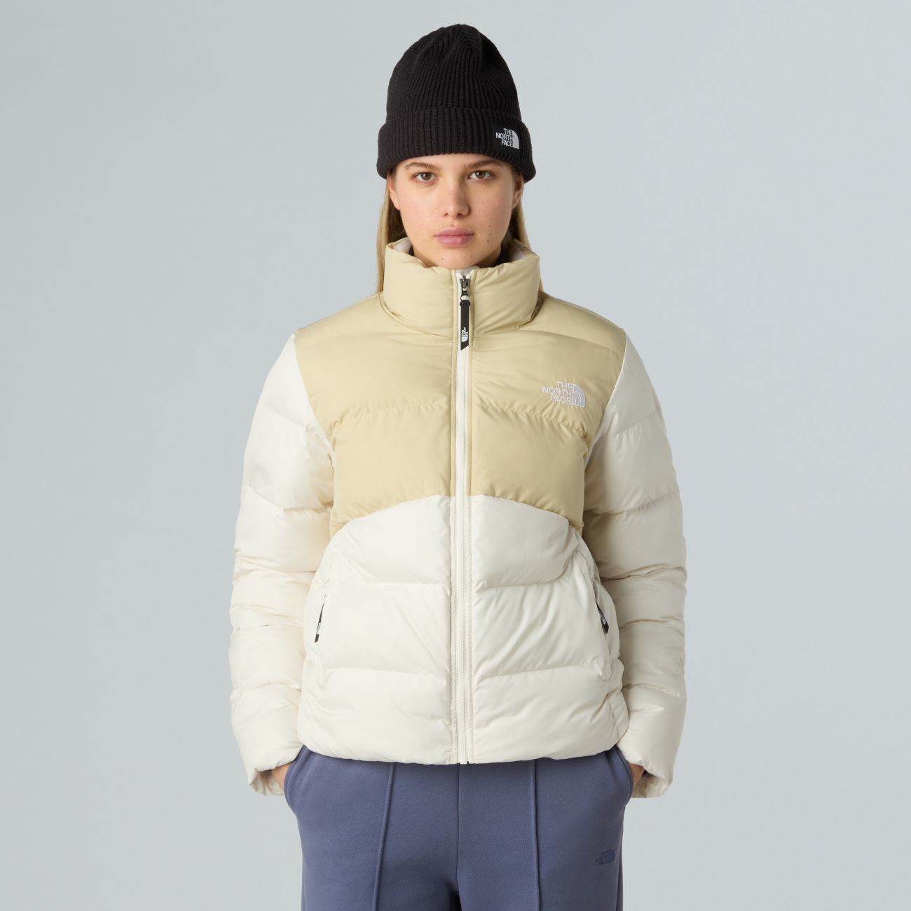 The North Face Women's Outerwear And Jackets  Nf0a89jd - W Saikuru Tiu1 Gravel/white In White
