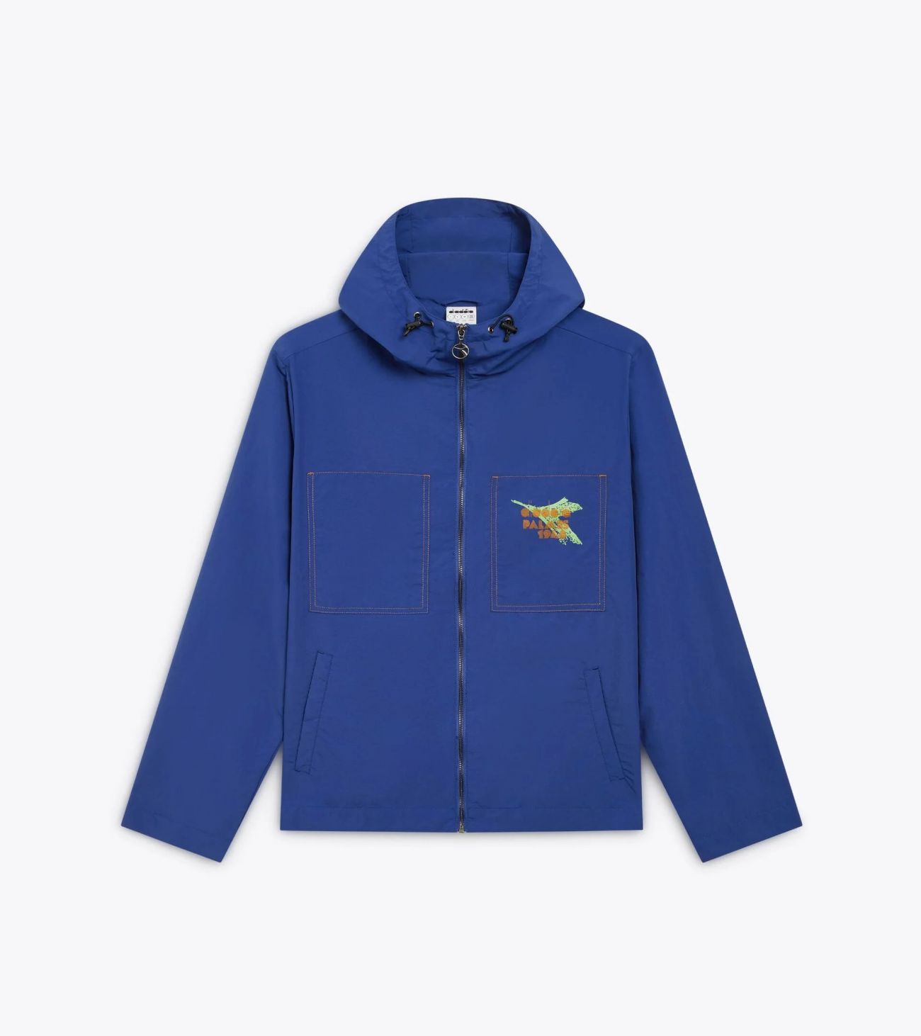 Diadora X Palmes Legacy Windbreaker Jacket In Blue