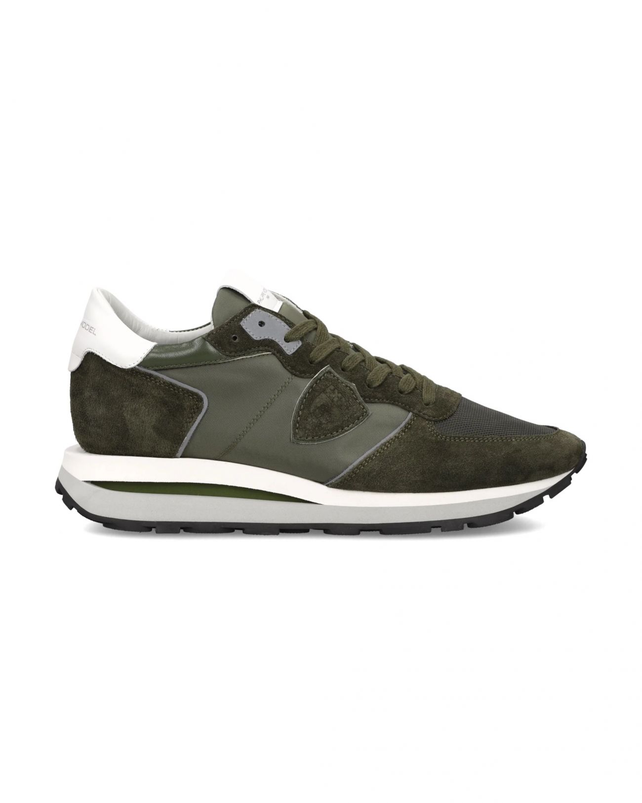 Philippe Model Men's Sneakers Paris ♪ W026 Tropez Haute Low Mondoal_militaire In Green