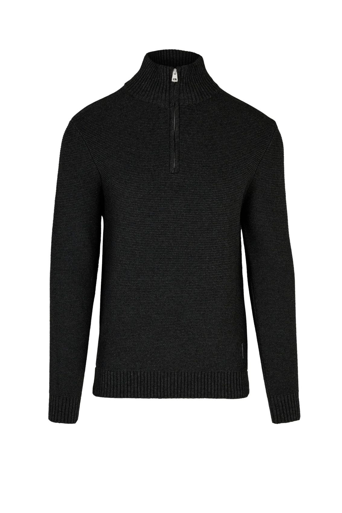 Bomboogie Shirts Man  Mm9315 Knf5 W/zip 90 Black In Black