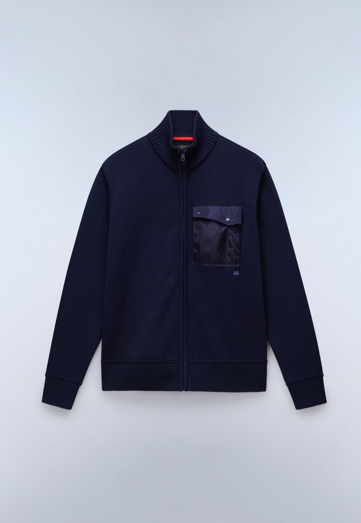 Napapijri Shirts Man D-bars Fz Np0a88ss 9411 Black Neuty In Blue