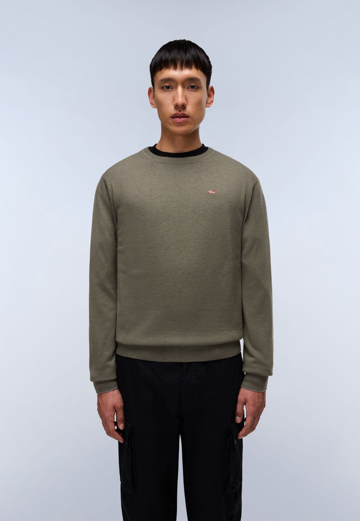 Napapijri Shirts Man  Damavand C 4 Np0a4gju G0a1 Tea Leaf In Green
