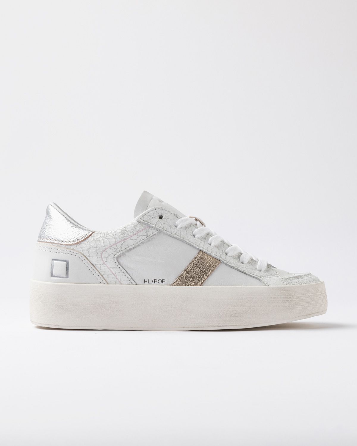 Date Sneakers Woman  W431-hf-po-tl Hill Half Pop White Laminated In White