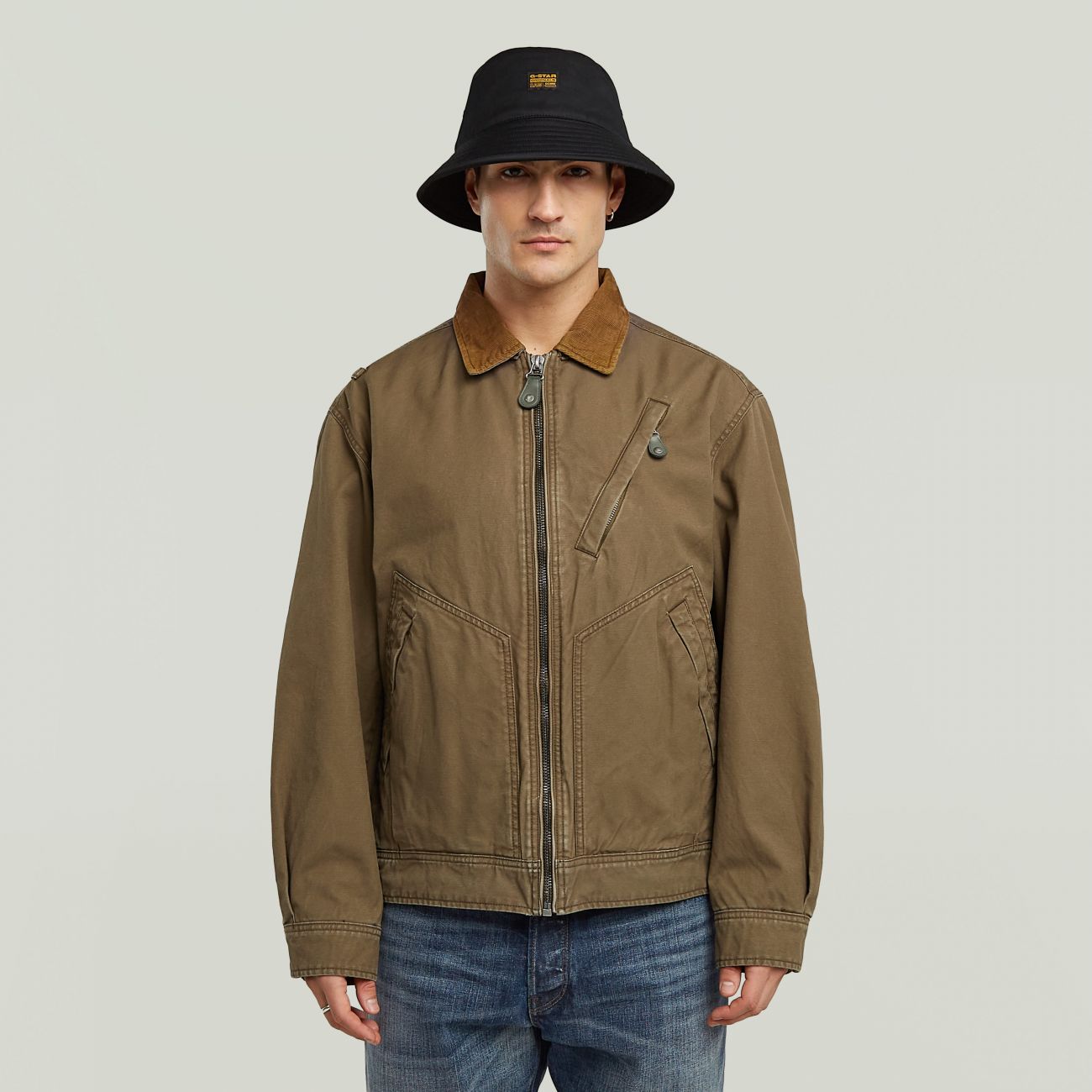 G-star Jackets And Jackets Man D26909-d191 Duty Tucker 9186 Desert Palm In Multi