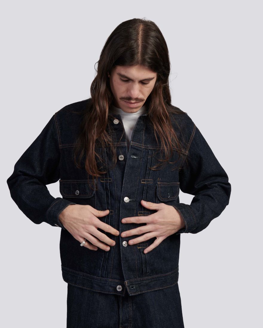 Edwin Denim Jacket In Black