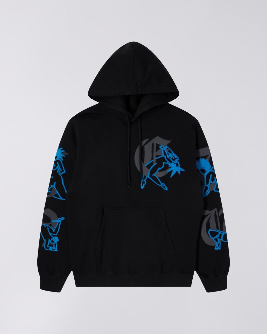 Edwin Shirts Man I035808 Kinbaku-bi Hoodie Sweat 89.67 Black In Black